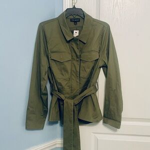 Lane Bryant Utility Peplum Jacket – NWT – Size 14 – Green